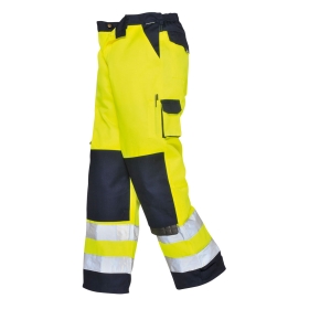 Hlače Lyon Hi-Vis Contrast Work Yellow/Navy XS PORTWEST TX51YNRXS