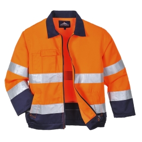 Jakna Madrid Hi-Vis Contrast Bomber  Narančasta/Navy XXL PORTWEST TX70ONRXXL