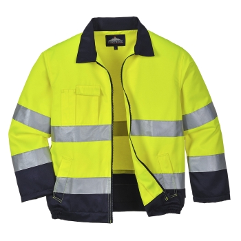 Jakna Madrid Hi-Vis Contrast Bomber  Yellow/Navy XXXL PORTWEST TX70YNRXXXL