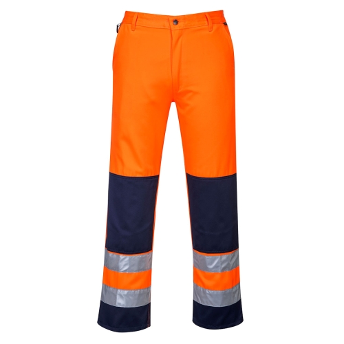 Hlače Seville Hi-Vis Contrast Work Narančasta/Navy S PORTWEST TX71ONRS