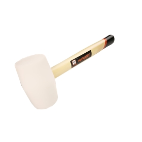Bijeli gumeni čekić s drvenom drškom 450g VERKATTO VR-3976