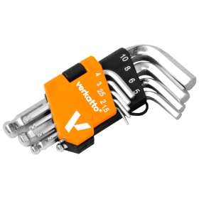 Kratki set šesterokutnih ključeva 9szt VERKATTO VR-4172