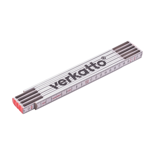 Drveni sklopivi metar bijele boje 2m VERKATTO VR-4373 Drveni sklopivi metar bijele boje 2m VERKATTO VR-4373