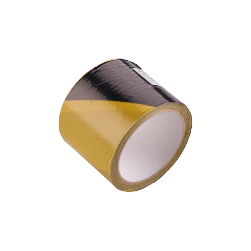 Folija upozorenja žuto-crna 75mm x 100m VERKATTO VR-5459