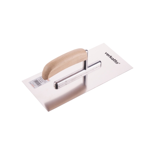 Gleter od nehrđajućeg čelika s drvenom ručkom 270x130mm VERKATTO VR-5506 Gleter od nehrđajućeg čelika s drvenom ručkom 270x130mm VERKATTO VR-5506