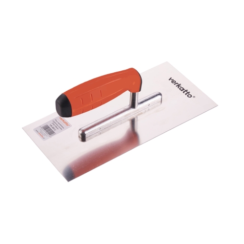 Gleter od nehrđajućeg čelika s gumenom ručkom 270x130mm VERKATTO VR-5512 Gleter od nehrđajućeg čelika s gumenom ručkom 270x130mm VERKATTO VR-5512