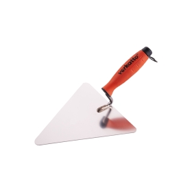 Žlica zidarska trokutasta od nehrđajućeg čelika s gumenom ručkom 200mm VERKATTO VR-5618