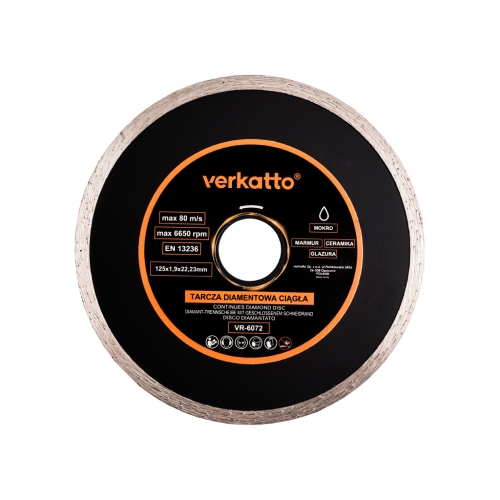Neprekidni dijamantni disk 115x1.8x5.0x22.2mm VERKATTO VR-6071 Neprekidni dijamantni disk 115x1.8x5.0x22.2mm VERKATTO VR-6071