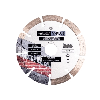 Segmentirani dijamantni disk super tanak V-PLUS 115x1.2x10x22.2mm VERKATTO VR-6098