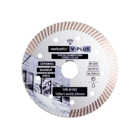 TURBO dijamantni disk super tanak V-PLUS 115x1.0x10x22.2mm VERKATTO VR-6101