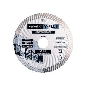 SUPER TURBO dijamantni disk super tanak V-PLUS 115x1.2x10x22.2mm VERKATTO VR-6104