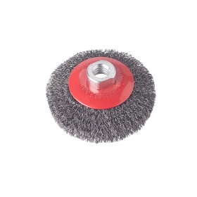 Kružna žičana četka M14, prešana žica 120mm VERKATTO VR-6143