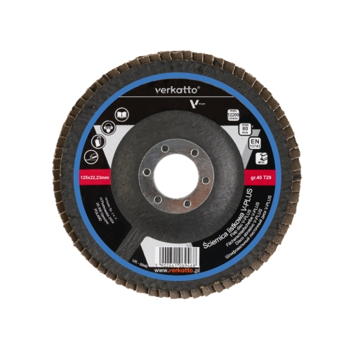 Lamel disk za metal V-PLUS 125mm gr.60 VERKATTO VR-6947 Lamel disk za metal V-PLUS 125mm gr.60 VERKATTO VR-6947