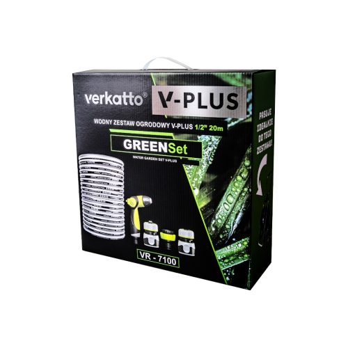 PROFI SET ZA ZALIJEVANJE VRTNI SET V-PLUS 1/2" 30m GREENSeta  VERKATTO VR-7101