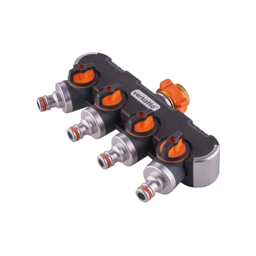 4-smjerna spojnica s adapterom za zatvaranje i slavinu V-PLUS 3/4” (1/2”) VERKATTO VR-7162 4-smjerna spojnica s adapterom za zatvaranje i slavinu V-PLUS 3/4” (1/2”) VERKATTO VR-7162