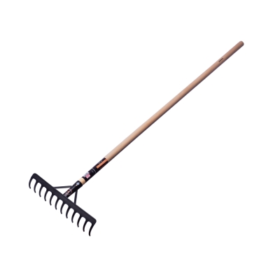 Ojačane grablje s 14 zuba s drvenom ručkom 1500 mm  VERKATTO VR-7537