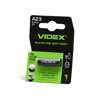 Alkalna baterija VIDEX А23/Е23А 1pc BLISTER CARD 