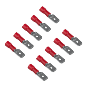 Izolirani ravni konektor, 1 mm2, crveni, 10 kom. DPM BMR6-0100-63