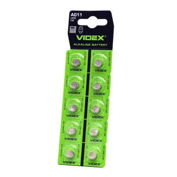 Alkalna baterija VIDEX AG11/LR721 BLISTER CARD 10pcs 