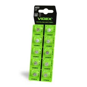 Alkalna baterija VIDEX AG3/LR41 BLISTER CARD 10pcs 