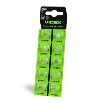 Alkalna baterija VIDEX AG3/LR41 BLISTER CARD 10pcs 