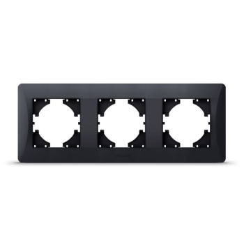 Okvir trostruki horizontalni crno grafit VIDEX BINERA 