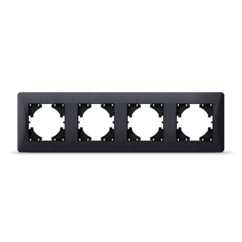 Okvir četverostruki horizontalni crno grafit VIDEX BINERA 