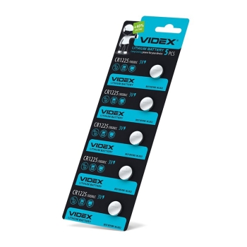 Lithium baterija VIDEX CR1225 5pcs BLISTER CARD 