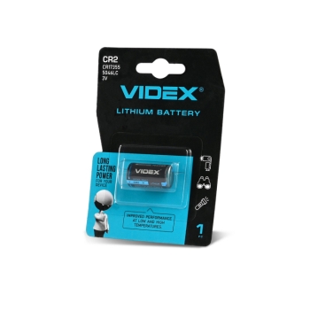 Lithium baterija VIDEX CR2 1pc BLISTER CARD 