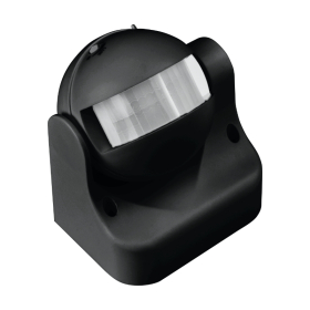 Senzor pokreta PIR 180° crni IP44 DPM MS002