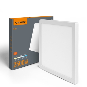 Panel LED 2u1 nadgradno/ugradni kvadratni VIDEX DL6S 24W 3000K-4000K-65000K 220V bijelo 