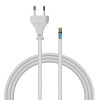 Kabel za kućanske uređaje, s ravnim utikačem, bijeli, 1,8 m DPM DIC1218
