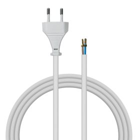 Kabel za kućanske uređaje, s ravnim utikačem, bijeli, 1,8 m DPM DIC1218