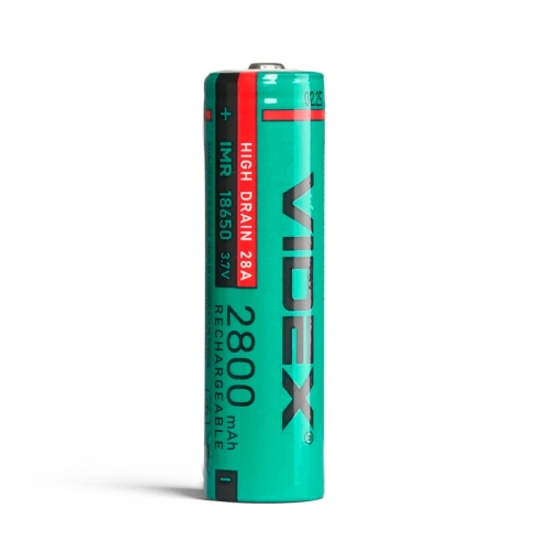 Lithium-ion baterija VIDEX 18650 20A 2800mAh with JAKO current bulk/1pc 