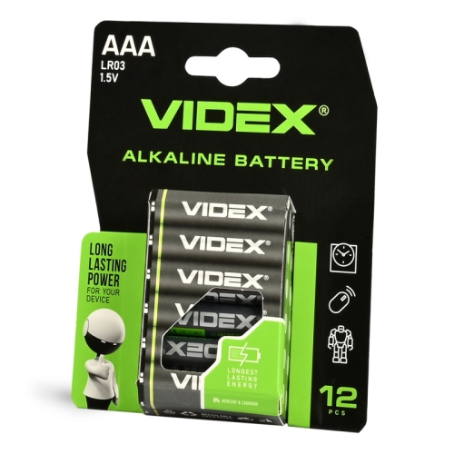 Alkalna baterija VIDEX LR03/AAA 12pcs BLISTER 