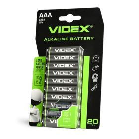 Alkalna baterija VIDEX LR03/AAA 20pcs BLISTER 