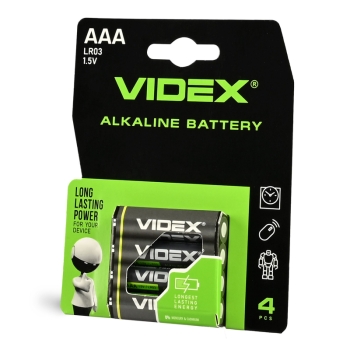 Alkalna baterija VIDEX LR03/AAA 4pcs BLISTER 