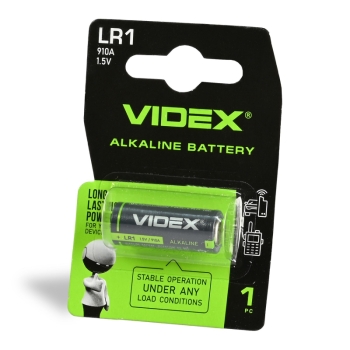 Alkalna baterija VIDEX LR1 1pc BLISTER 
