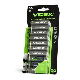 Alkalna baterija VIDEX LR6/AA 20pcs BLISTER 