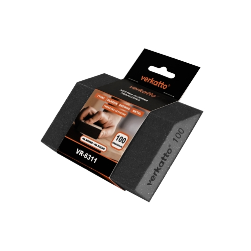 Brusna spužva trapezoidna 63/88x125x25mm gr.100 VERKATTO VR-6311 Brusna spužva trapezoidna 63/88x125x25mm gr.100 VERKATTO VR-6311