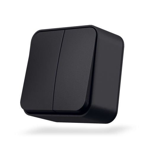 Nadžbukni Prekidač serijski  IP20 mate Crno VIDEX BINERA 