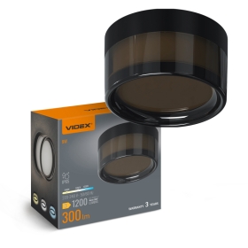 Stropna/Zidna svjetiljka VIDEX BHD01 9W 2400-3200-4300K Crno 