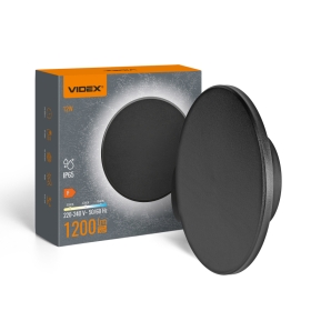 Zidna svjetiljka IP65 VIDEX 12W 3000K-4000K-6500K 1200Lm Crno 