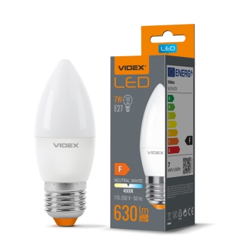 Žarulja LED VIDEX-E27-C37-7W-NW 