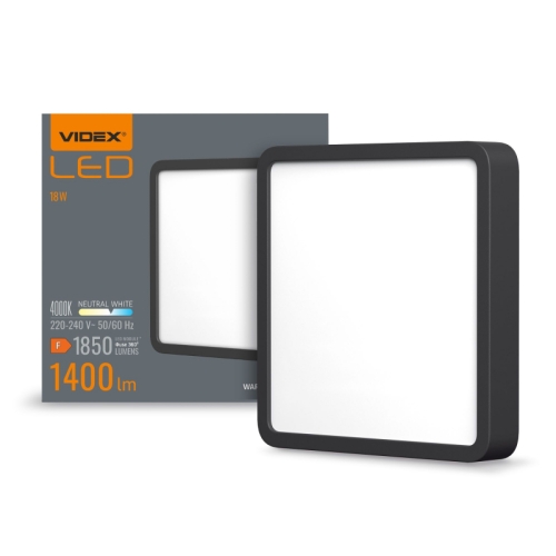 Panel LED nadgradni kvadratni VIDEX-DOWNLIGHT-LED-DLSS-Crno-18W-NW Panel LED nadgradni kvadratni VIDEX-DOWNLIGHT-LED-DLSS-Crno-18W-NW