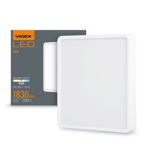 Panel LED nadgradni kvadratni VIDEX-DOWNLIGHT-LED-DLSS-24W-NW Panel LED nadgradni kvadratni VIDEX-DOWNLIGHT-LED-DLSS-24W-NW