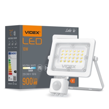 Reflektor LED sa senzorom VIDEX-FLOOD-LED-PIR-LUCA-10W-NW 