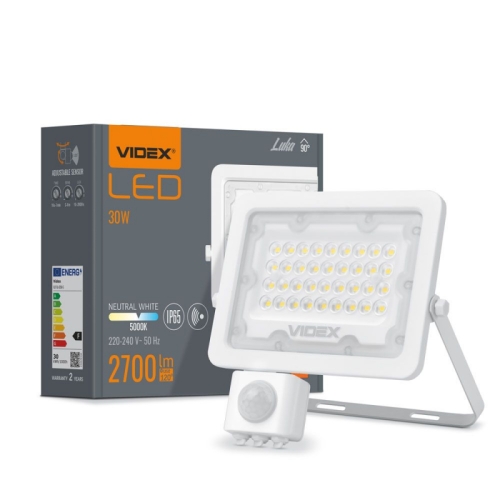 Reflektor LED sa senzorom VIDEX-FLOOD-LED-PIR-LUCA-30W-NW 