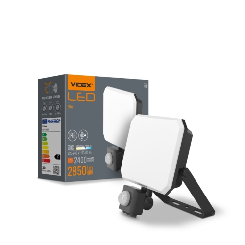 Reflektor LED sa senzorom VIDEX-FLOOD-LED-F3-PIR-30W-5K Reflektor LED sa senzorom VIDEX-FLOOD-LED-F3-PIR-30W-5K