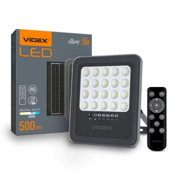 Reflektor solarni VIDEX-FLOOD-LED-SOLAR-HORS-500-NW 